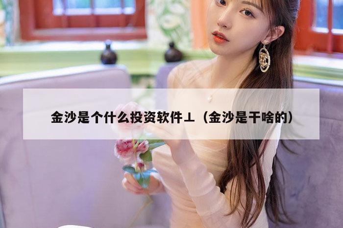 金沙是个什么投资软件⊥（金沙是干啥的）